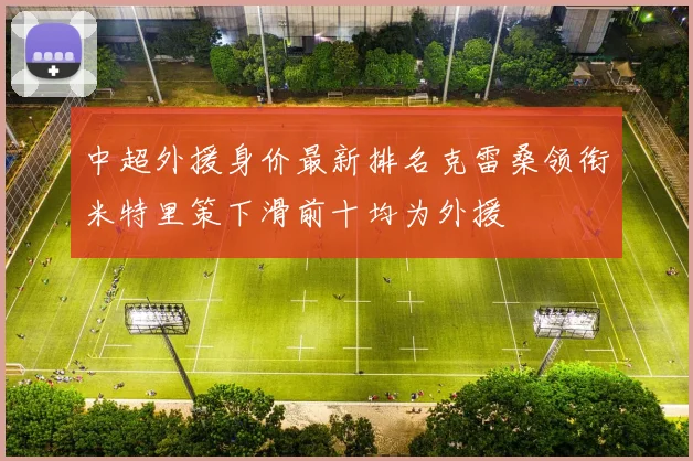 中超外援身价最新排名克雷桑领衔米特里策下滑前十均为外援